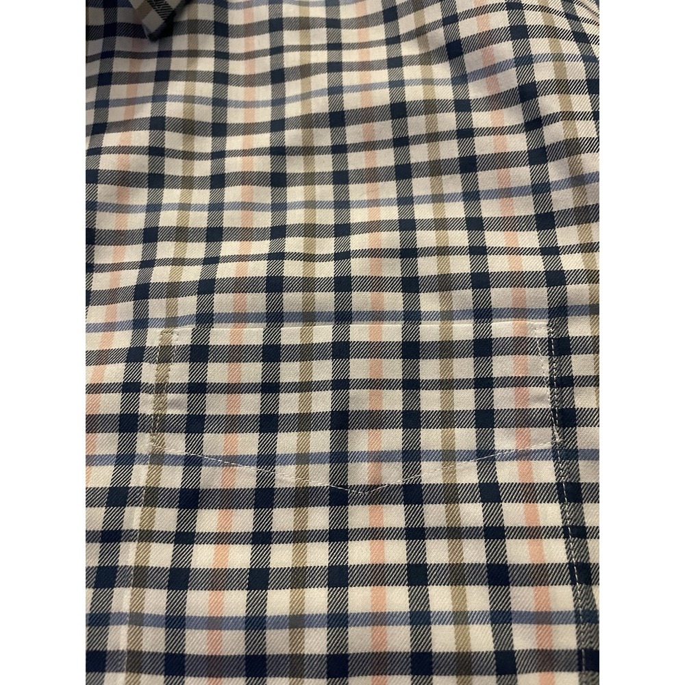 UNTUCKit Long Sleeve Button Up Shirt Men's Pink Blue Plaid Medium JBHS - Picture 3 of 10